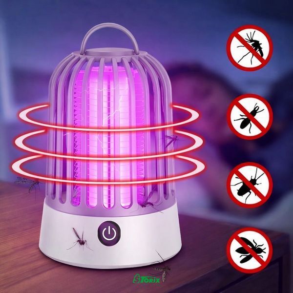 Лампа-ловушка для уничтожения комаров и насекомых с подсветкой и USB-питанием 1392 фото