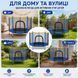 Батут детский Fitonix SafeJump 140 см синий с защитной сеткой и 6 ножками 1650 фото 5