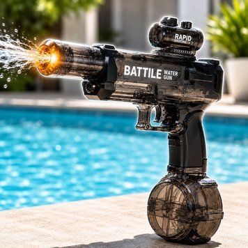 Водяний пістолет Ice Rat Water Gun з LED-підсвіткою та акумулятором 1555 фото