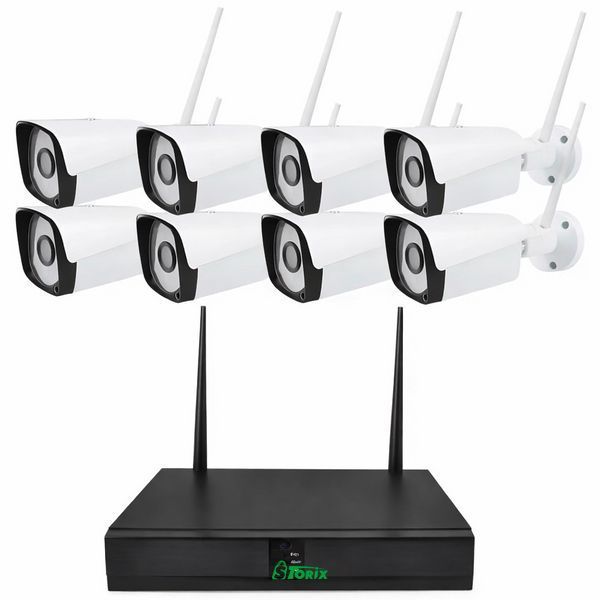 Комплект відеоспостереження з 8 камерами 5G WiFi KIT NVR Wi-Fi набір із 8 шт. 0054 фото