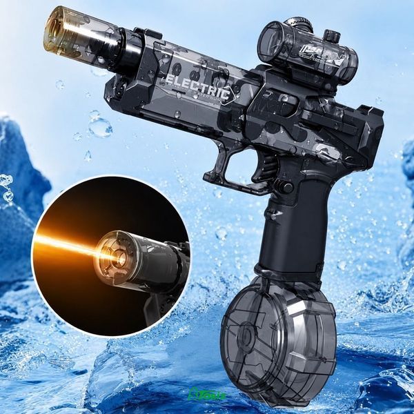 Водяний пістолет Ice Rat Water Gun з LED-підсвіткою та акумулятором 1555 фото