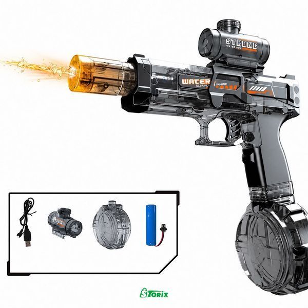 Водяний пістолет Ice Rat Water Gun з LED-підсвіткою та акумулятором 1555 фото
