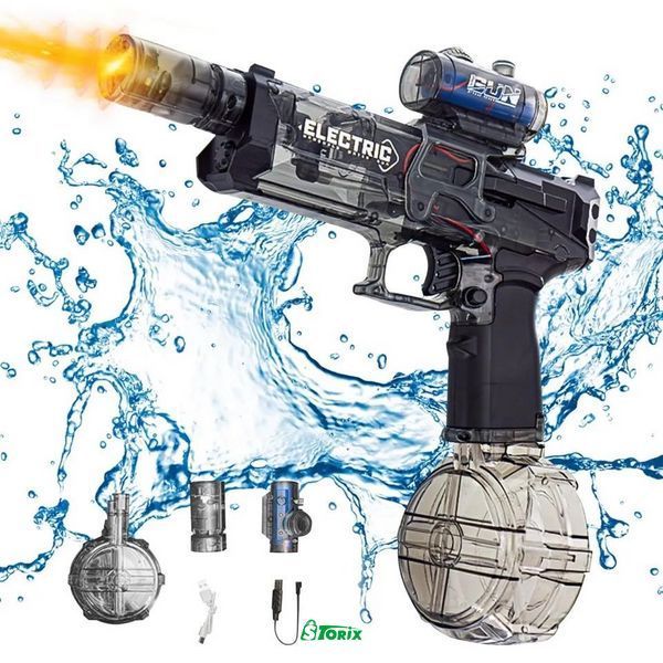 Водяний пістолет Ice Rat Water Gun з LED-підсвіткою та акумулятором 1555 фото