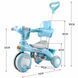 Велосипед триколісний Baby Carriage з батьківською ручкою та кошиком, блакитний 1560 фото 5