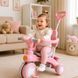 Велосипед триколісний Baby Carriage з батьківською ручкою та кошиком, рожевий 1561 фото 2