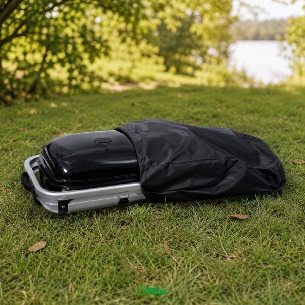 Гриль газовый Weber Traveler складной на колесах 100х45х80 см 1563 фото