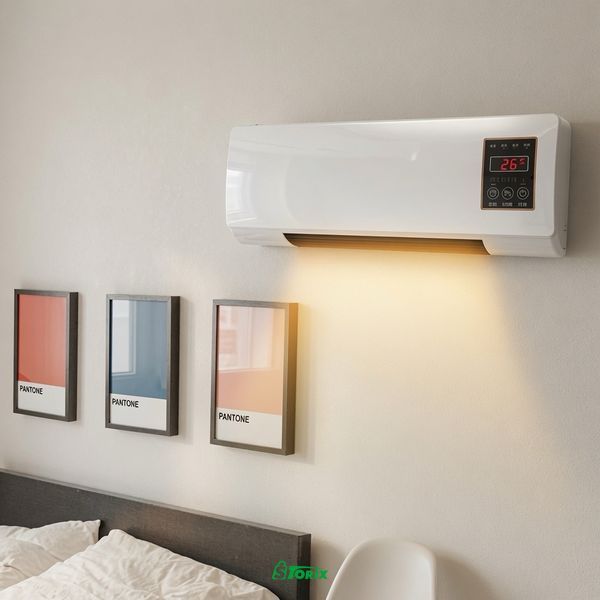 Кондиціонер настінний мобільний Wall Air Cooler 800W з пультом ДК 1571 фото