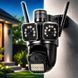 Камера видеонаблюдения Wi-Fi 9MP 3в1 с 3 объективами и iCSee 1530 фото 1