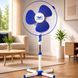 Вентилятор підлоговий Alfarid Fan 18 дюймів, 3 швидкості, синій 1583 фото 1